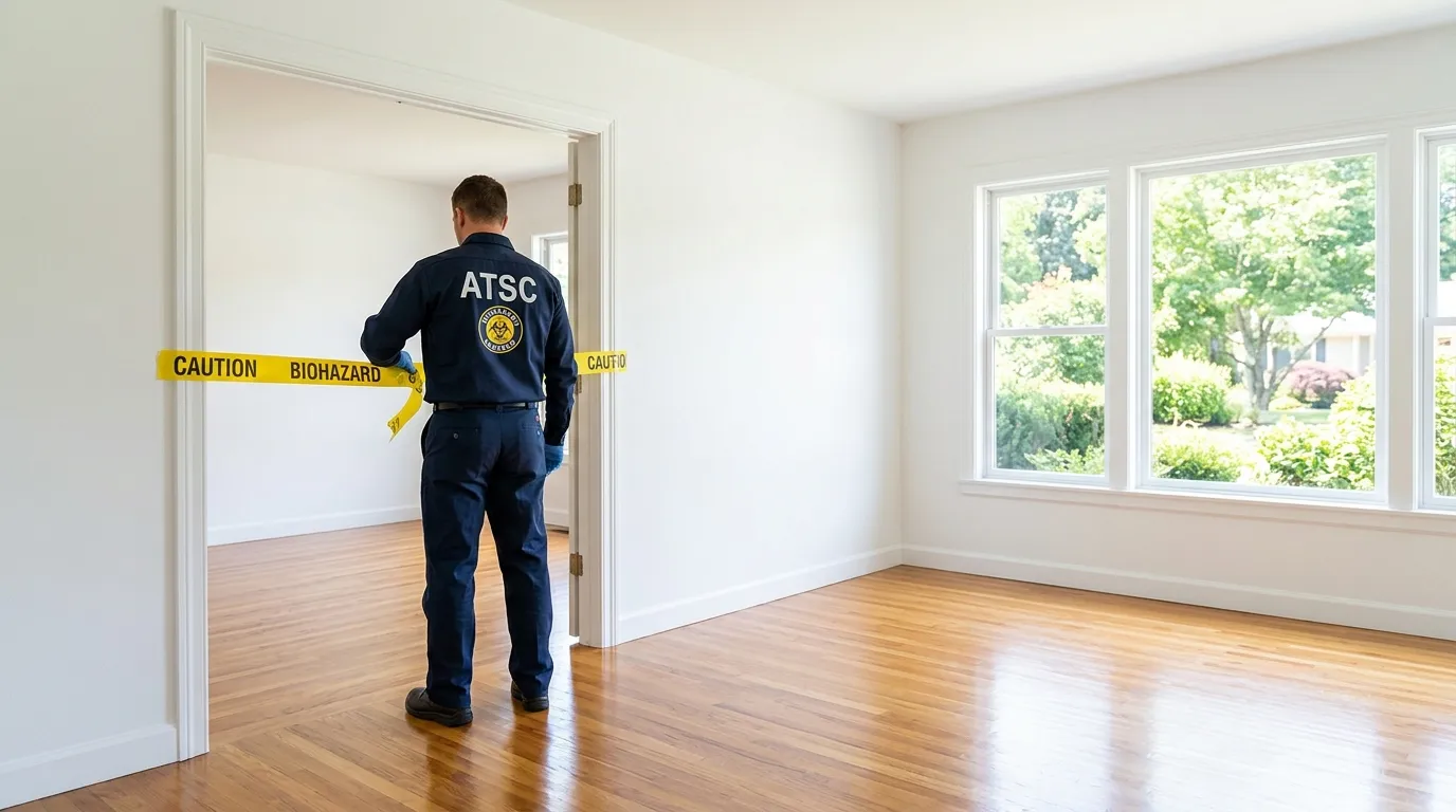Certified biohazard cleanup crew performing Crime Scene Cleanup in Carpentersville
